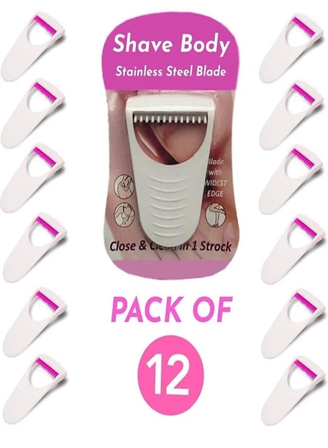 SKYZONE EXPORT Women's Disposable Plastic Hair Razor | Body Shaving Bikini Underarm Razor For Women and Girls | Soft Care Shaving For Travelling and Home Use | (12 Pack) - Image 3